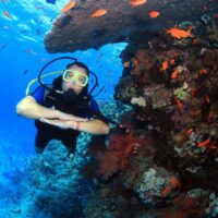 scuba diving at tiran island